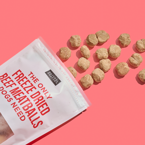 The Only Freeze Dried Beef Meatballs Dogs Need - BULK
