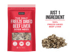 The Only Freeze Dried Beef Liver Dogs Need - 2 pack