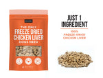 The Only Freeze Dried Chicken Liver Dogs Need