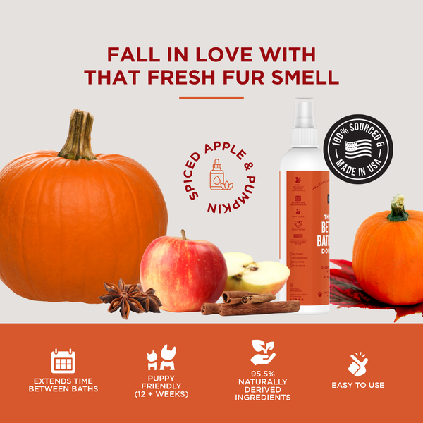 The Only Between Bath Spray Dogs Need - Spiced Apple & Pumpkin