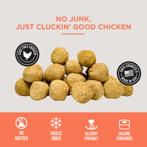 The Only Freeze Dried Chicken Meatballs Dogs Need - BULK