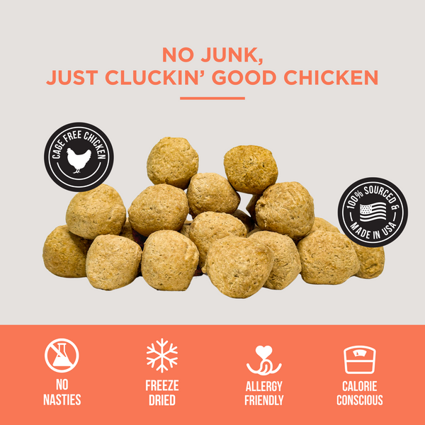 The Only Freeze Dried Chicken Meatballs Dogs Need