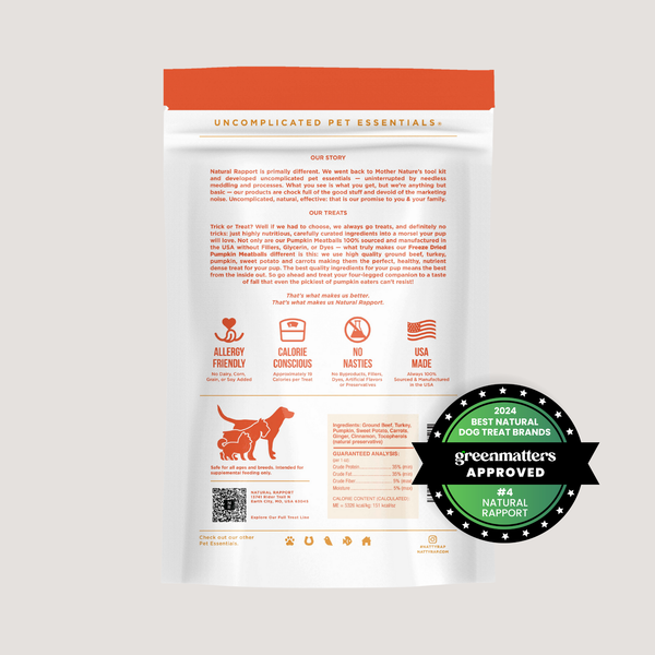 The Only Freeze Dried Pumpkin Meatballs Dogs Need - Wholesale