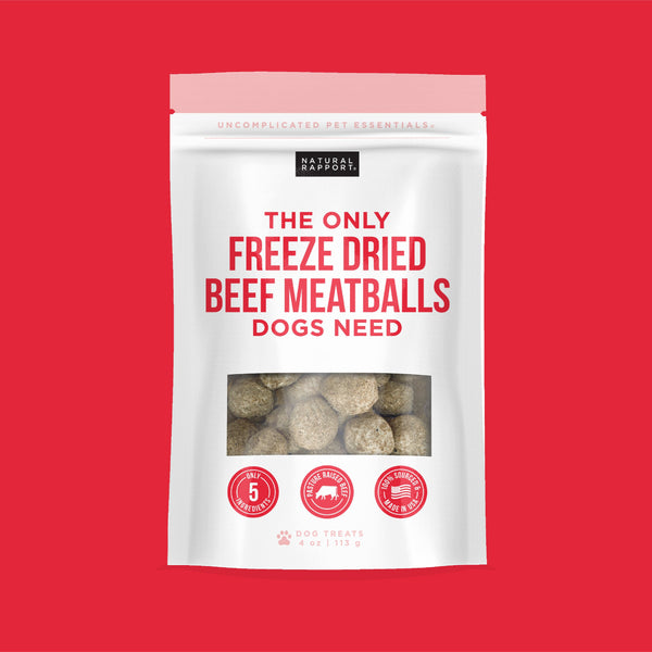 The Only Freeze Dried Beef Meatballs Dogs Need