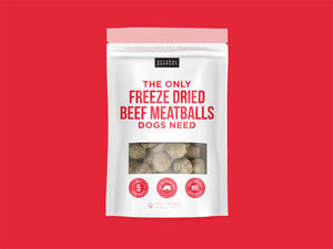 The Only Freeze Dried Beef Meatballs Dogs Need