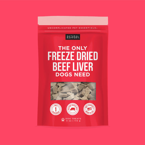 The Only Freeze Dried Beef Liver Dogs Need