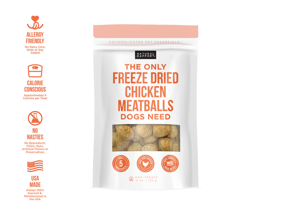 The Only Freeze Dried Chicken Meatballs Dogs Need