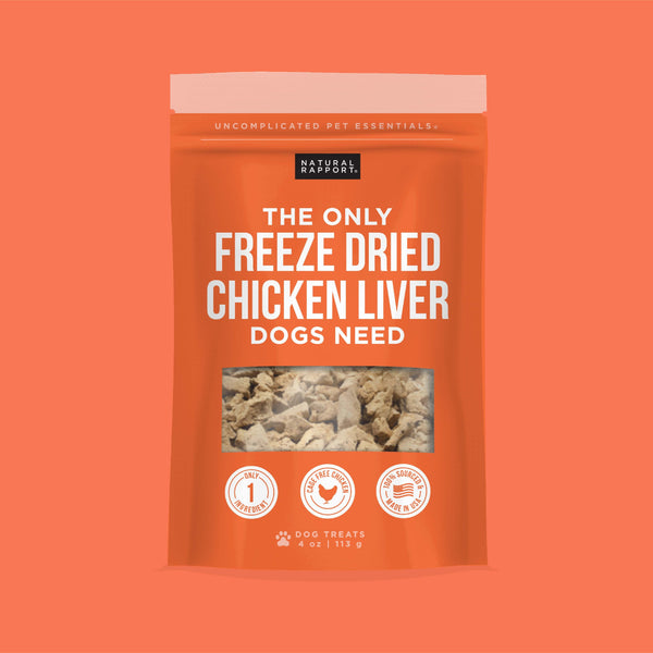 The Only Freeze Dried Chicken Liver Dogs Need