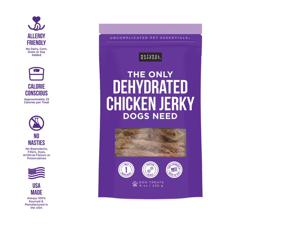The Only Dehydrated Chicken Jerky Dogs Need - 2 pack