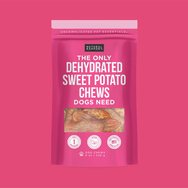 The Only Dehydrated Sweet Potato Chews Dogs Need