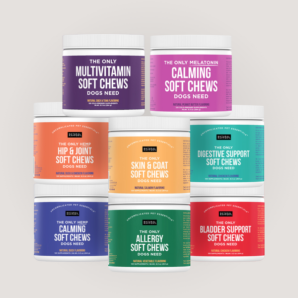 The Only Wellness Trio Dogs Need - Choice of 3 Soft Chew Supplements