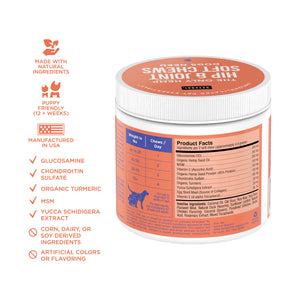 
            
                Load image into Gallery viewer, Hip &amp;amp; Joint Soft Chew Supplements for Dogs
            
        