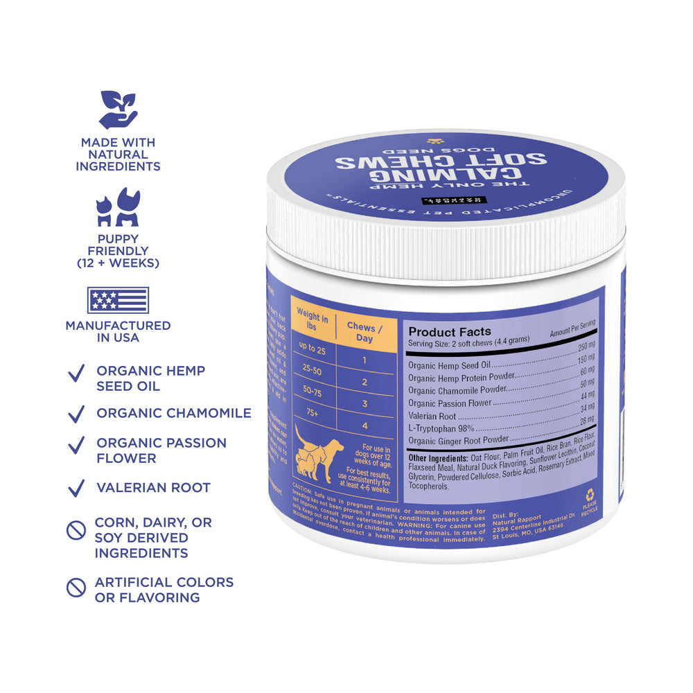 Calming Soft Chew Supplement for Dogs