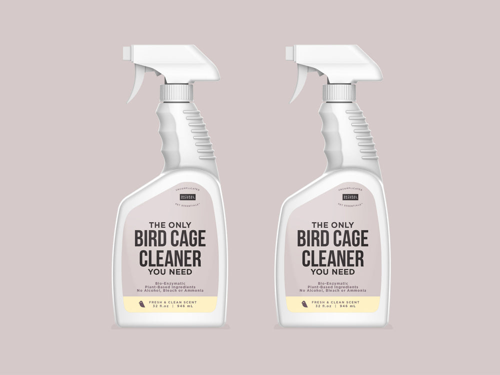 Natural Rapport Bird Cage Cleaner - The Only Bird Cage Cleaner You Need -  Bird Poop Spray Remover, Naturally Removes Bird Waste 32 Fl Oz (Pack of 1)